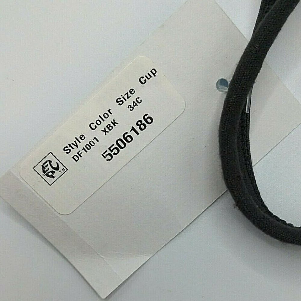 Bali Womens Bra Revolution Foam Underwire Cool Comfort Black Size 34C NEW - Picture 12 of 12